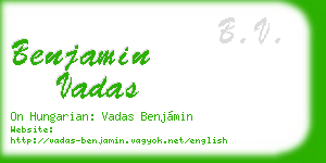 benjamin vadas business card